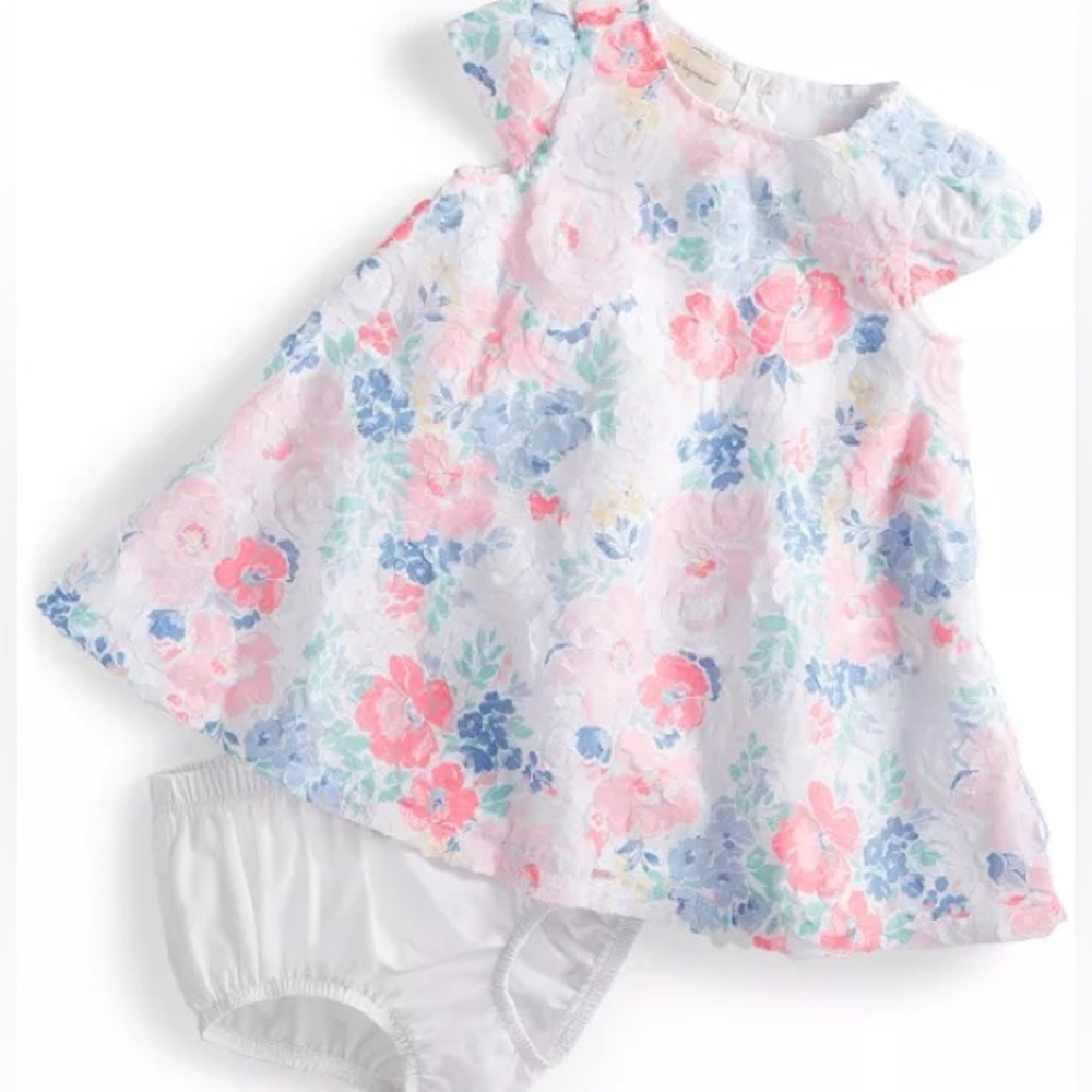 Rosette Floral Dress